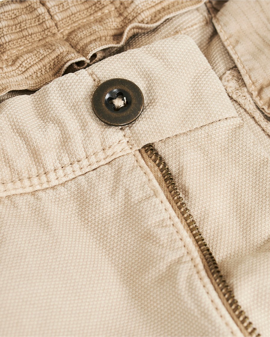 Homme | Shorts | Incotex | Cotton Cargo Shorts Beige