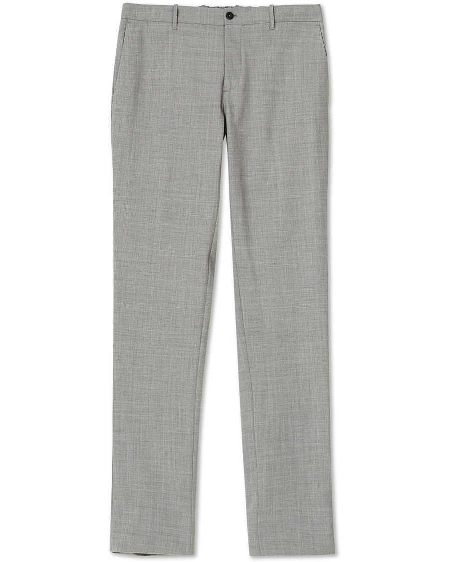 Homme | Pantalons | Incotex | Urban Traveller Techno Wool Trousers Light Grey