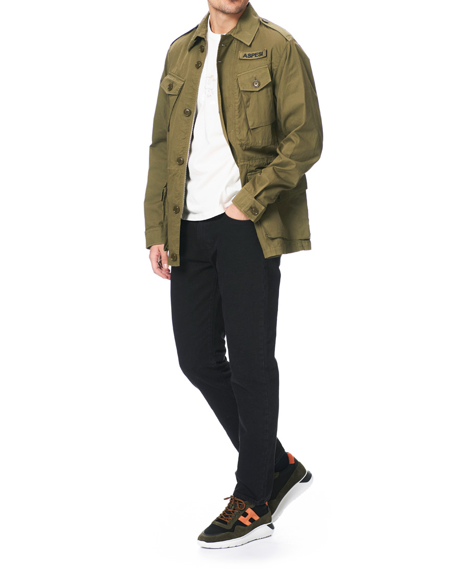 Homme | Hogan Icube Running Sneaker Green/Orange Suede | Hogan | Icube Running Sneaker Green/Orange Suede