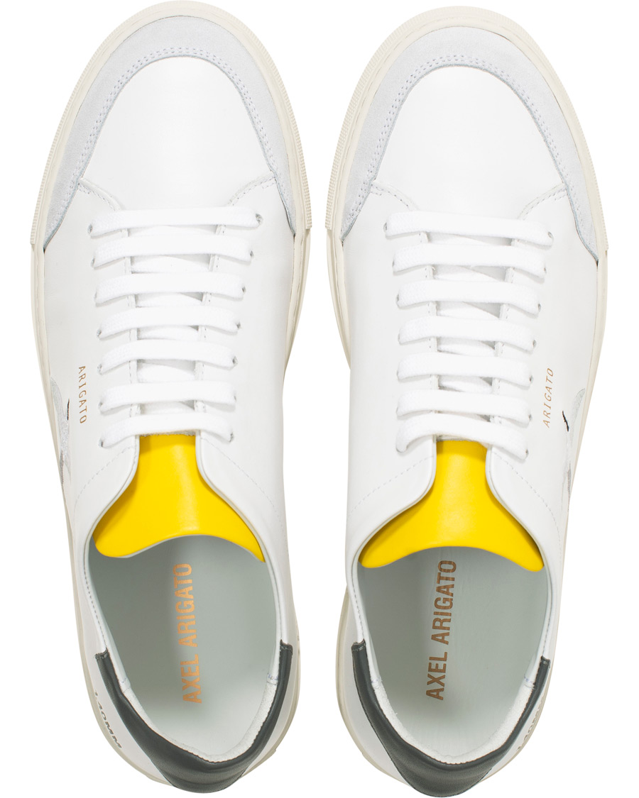 Homme | Axel Arigato Clean 90 Triple Bird Sneaker White/Yellow/Grey | Axel Arigato | Clean 90 Triple Bird Sneaker White/Yellow/Grey