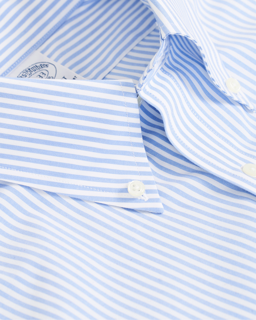 Homme | Chemises | Brooks Brothers | Regent Fit Non Iron Stripe Shirt Light Blue