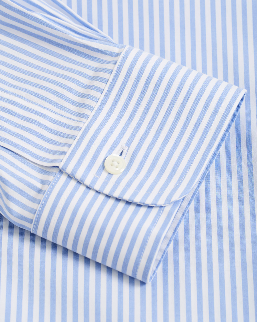 Homme | Chemises | Brooks Brothers | Regent Fit Non Iron Stripe Shirt Light Blue
