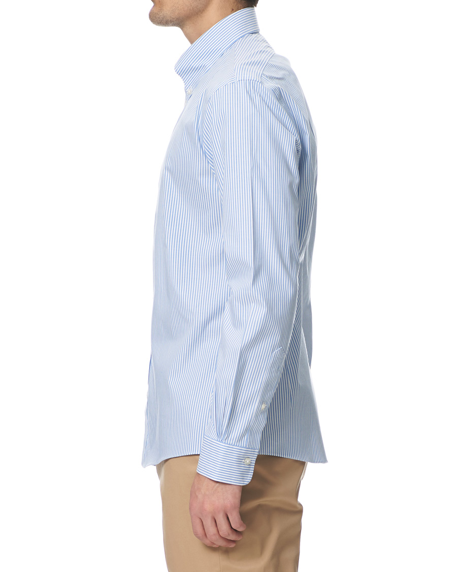Homme | Chemises | Brooks Brothers | Milano Fit Non Iron Striped Shirt Light Blue