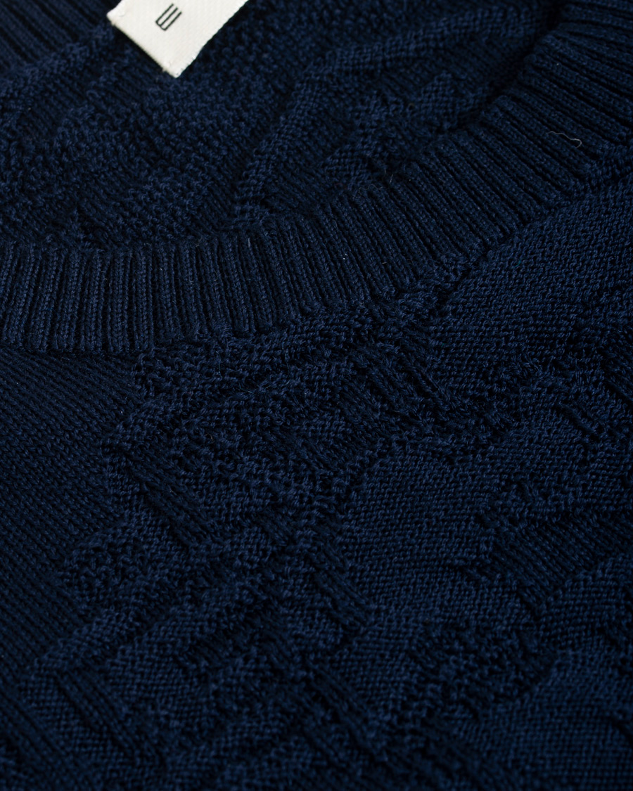 Heren | Truien | Etro | Tonal Embroidery Knitted Sweater Dark Blue