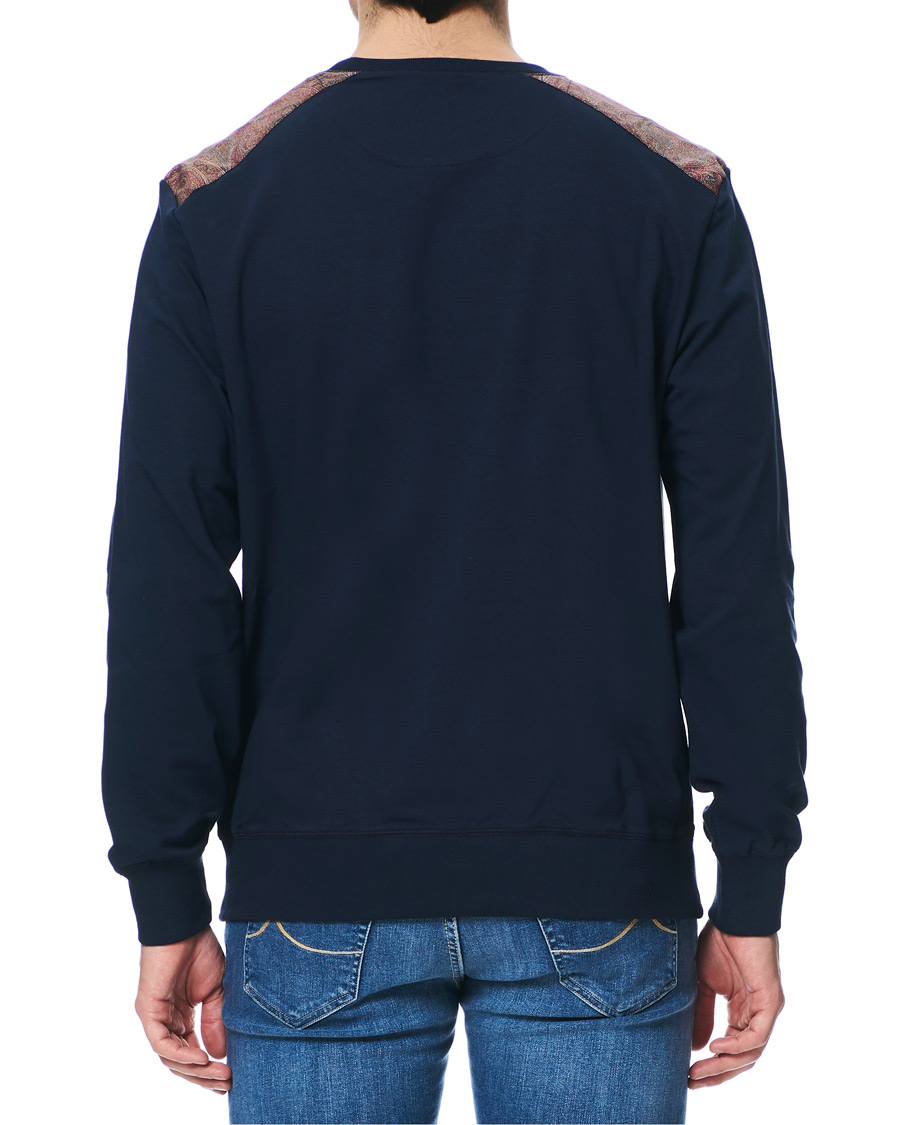 Homme | Pulls Et Tricots | Etro | Pegasus Logo Cotton Sweatshirts Navy