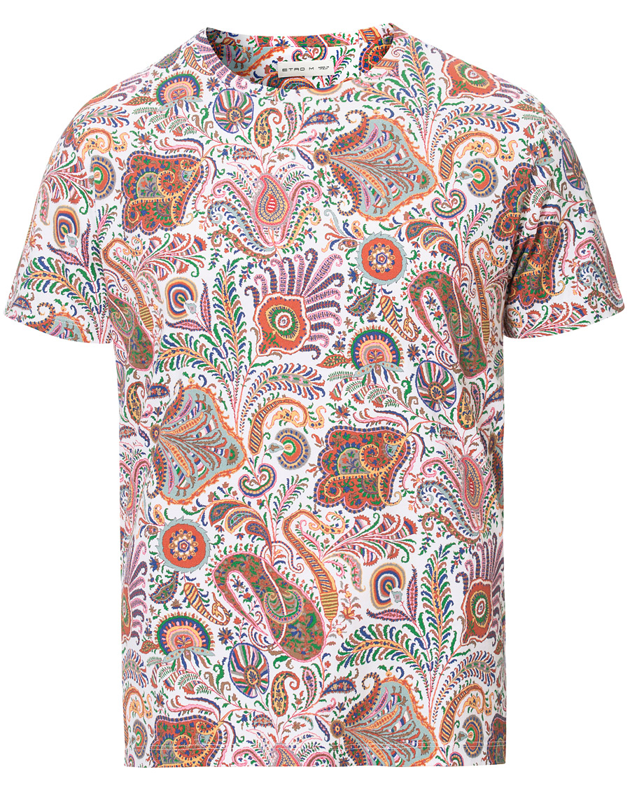 Homme | T-shirts | Etro | Short Sleeve Paisley T-Shirt White