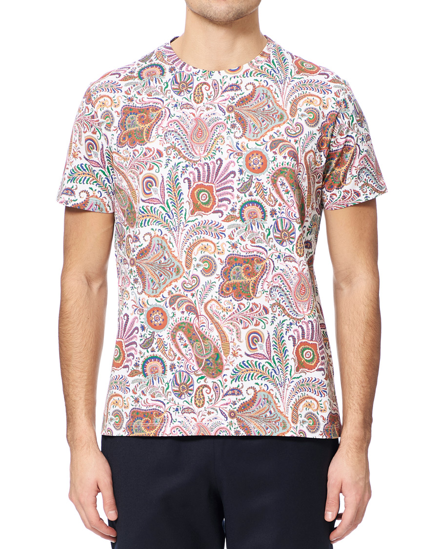 Homme | T-shirts | Etro | Short Sleeve Paisley T-Shirt White
