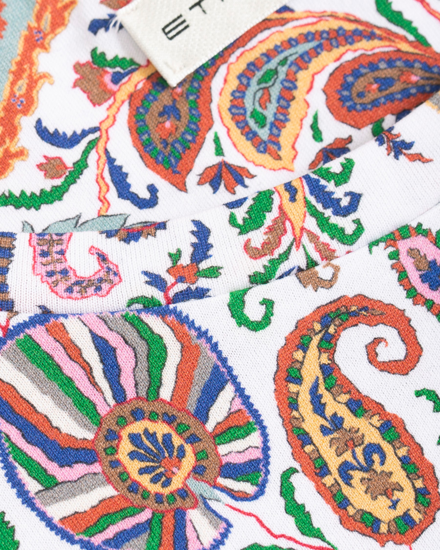 Homme | T-shirts | Etro | Short Sleeve Paisley T-Shirt White