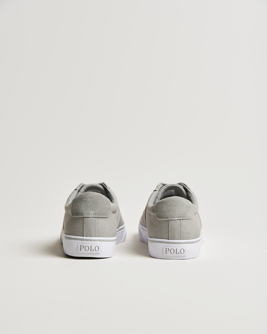 Heren | Polo Ralph Lauren Sayer Canvas Sneaker Soft Grey | Polo Ralph Lauren | Sayer Canvas Sneaker Soft Grey