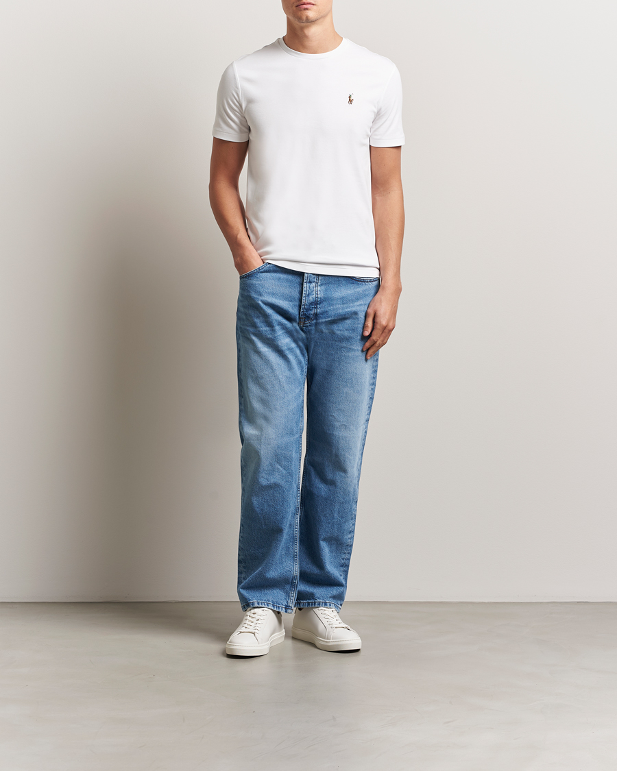 Homme | T-shirts | Polo Ralph Lauren | Luxury Pima Cotton Crew Neck T-Shirt White