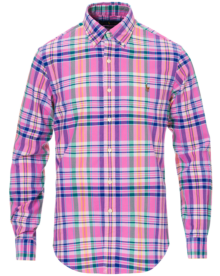 Homme | Chemises | Polo Ralph Lauren | Slim Fit Oxford Check Shirt Resort Rose