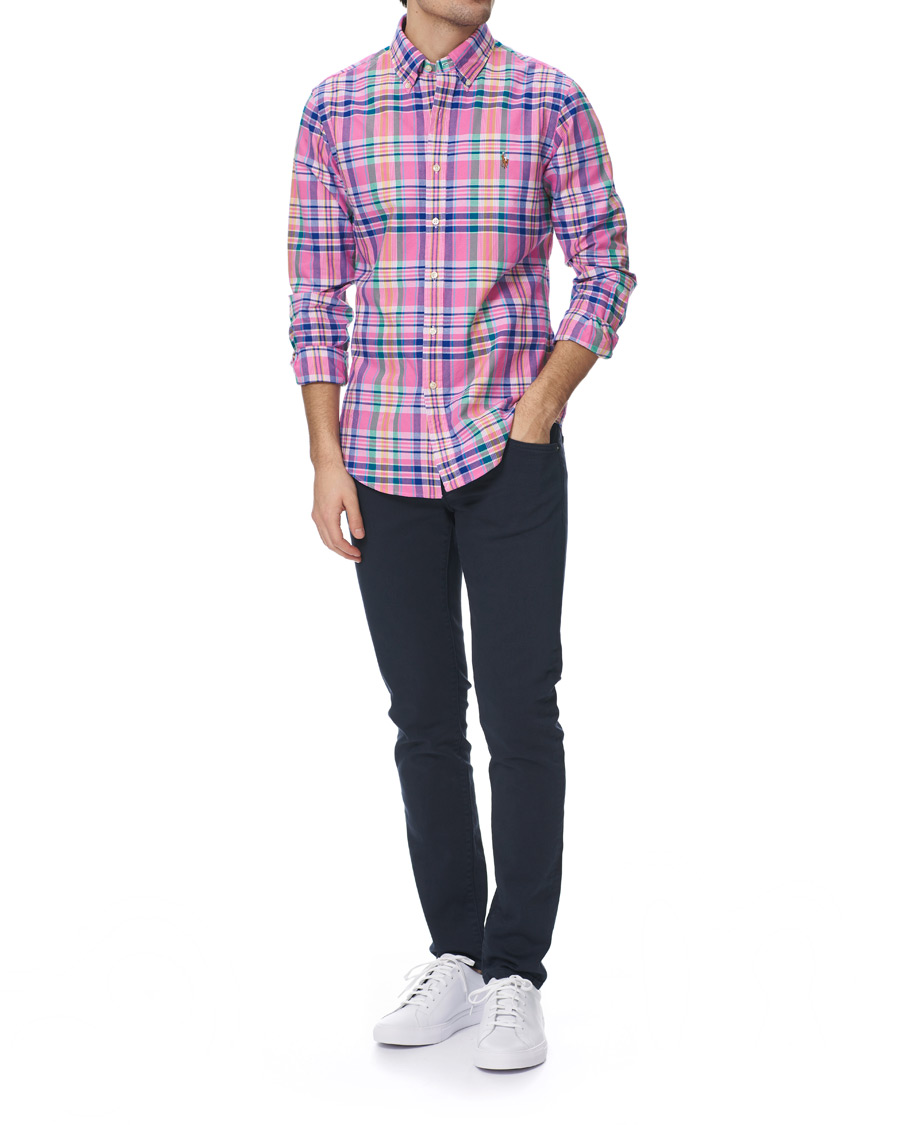 Homme | Chemises | Polo Ralph Lauren | Slim Fit Oxford Check Shirt Resort Rose