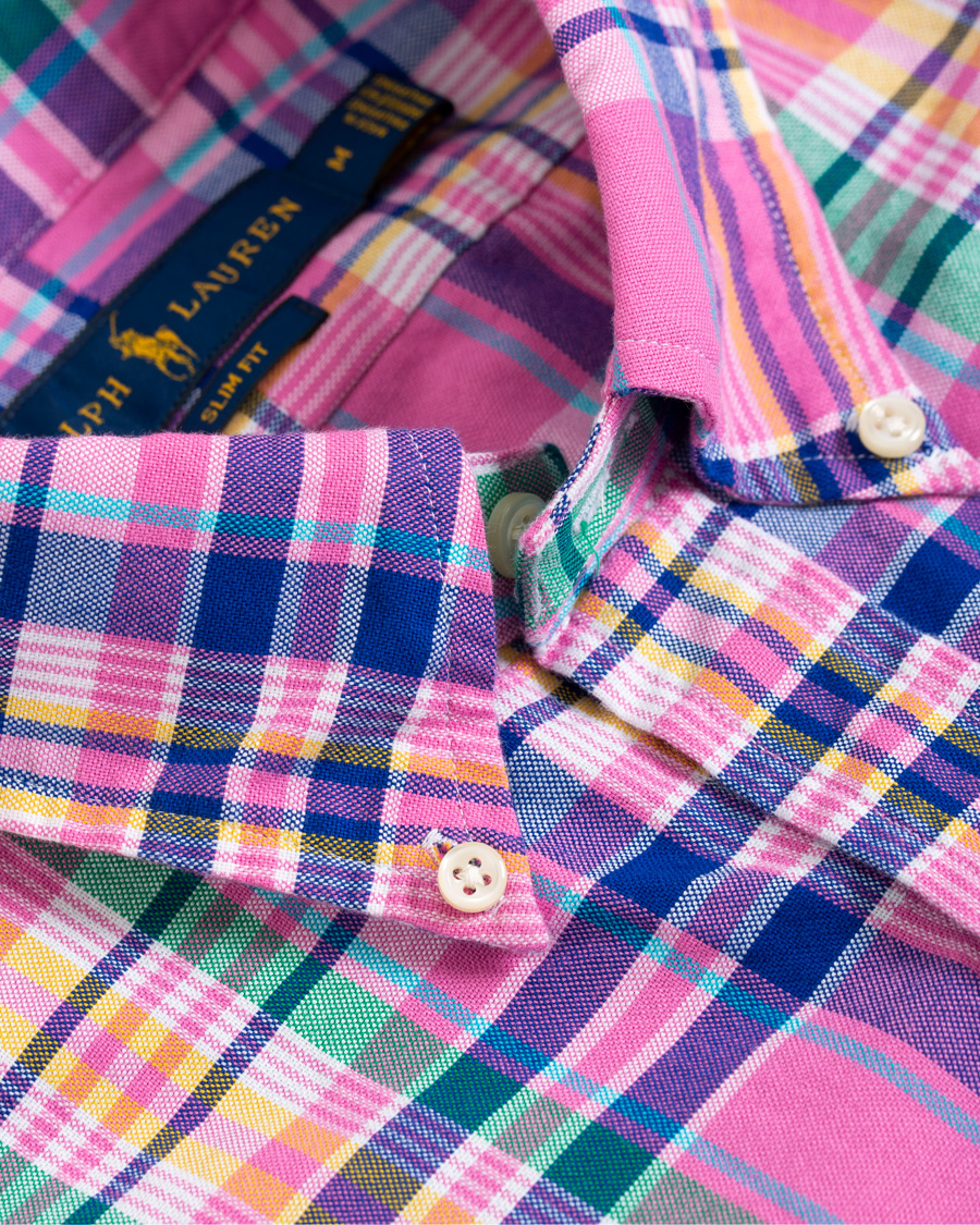 Homme | Chemises | Polo Ralph Lauren | Slim Fit Oxford Check Shirt Resort Rose