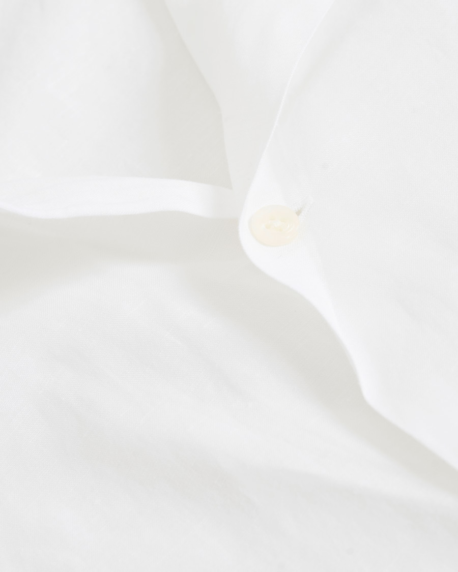 Heren | Overhemden | Polo Ralph Lauren | Custom Fit Camp Collar Short Sleeve Shirt White