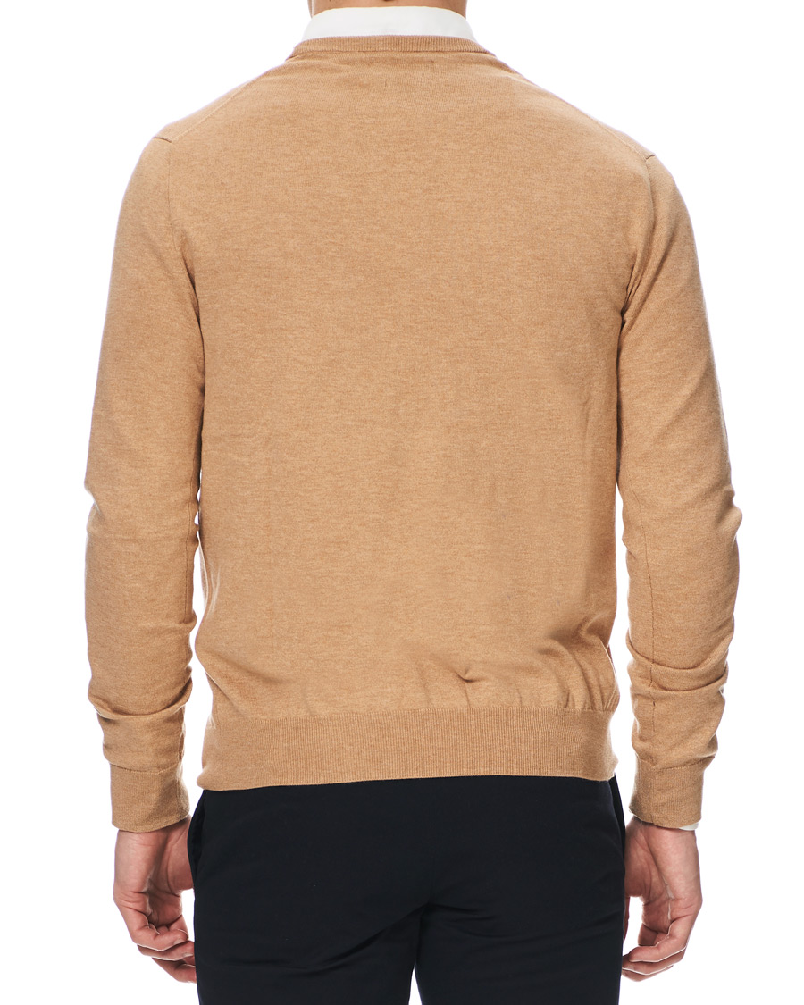 Homme | Pulls Et Tricots | Polo Ralph Lauren | Pima Cotton Crew Neck Pullover Camel Melange