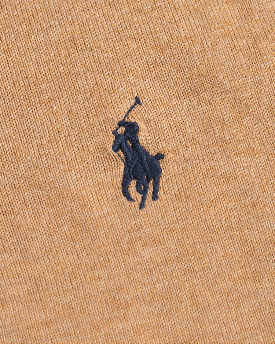 Homme | Pulls Et Tricots | Polo Ralph Lauren | Pima Cotton Crew Neck Pullover Camel Melange