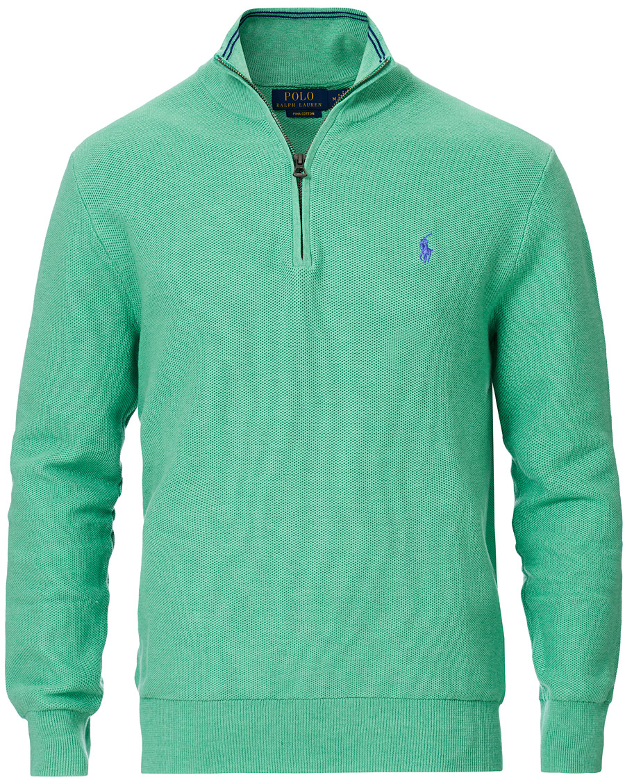 Homme | Pulls Et Tricots | Polo Ralph Lauren | Texture Half Zip Green Heather