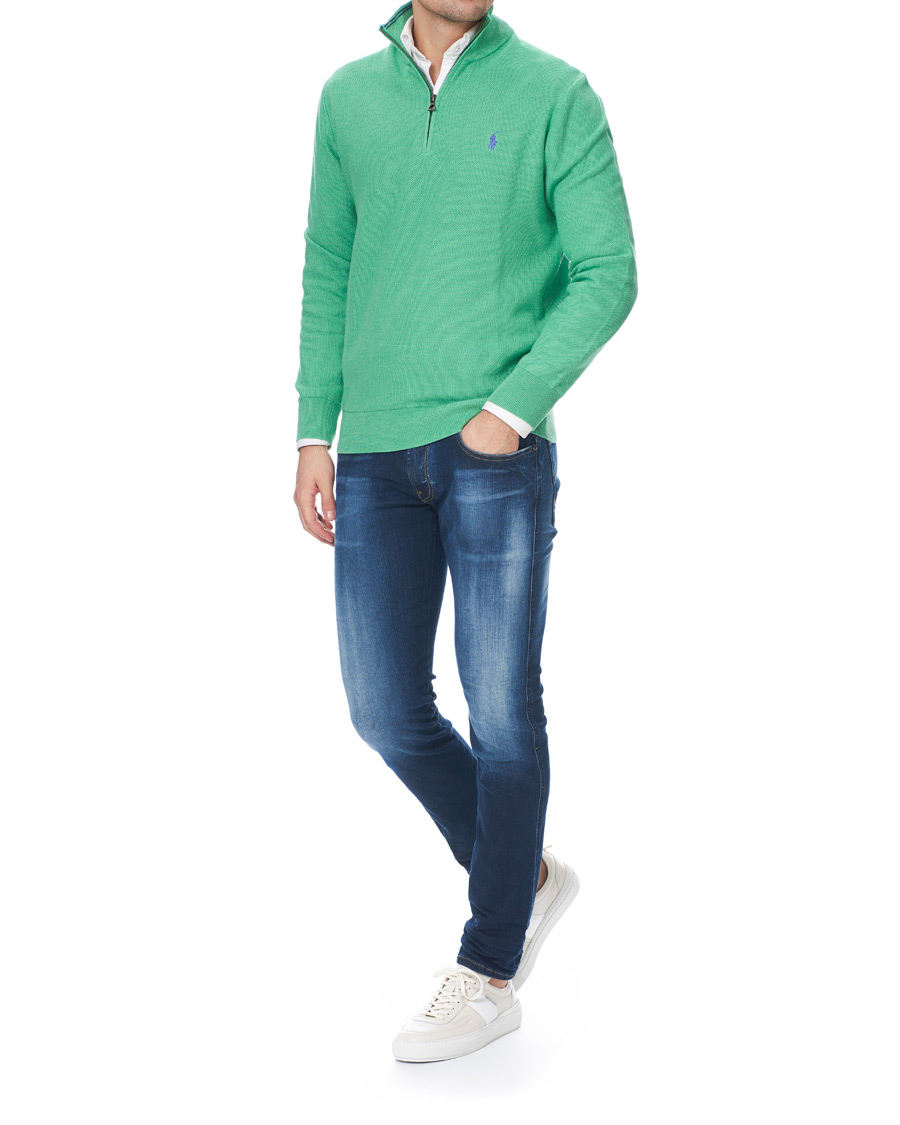 Homme | Pulls Et Tricots | Polo Ralph Lauren | Texture Half Zip Green Heather