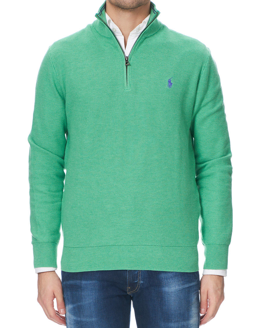 Homme | Pulls Et Tricots | Polo Ralph Lauren | Texture Half Zip Green Heather