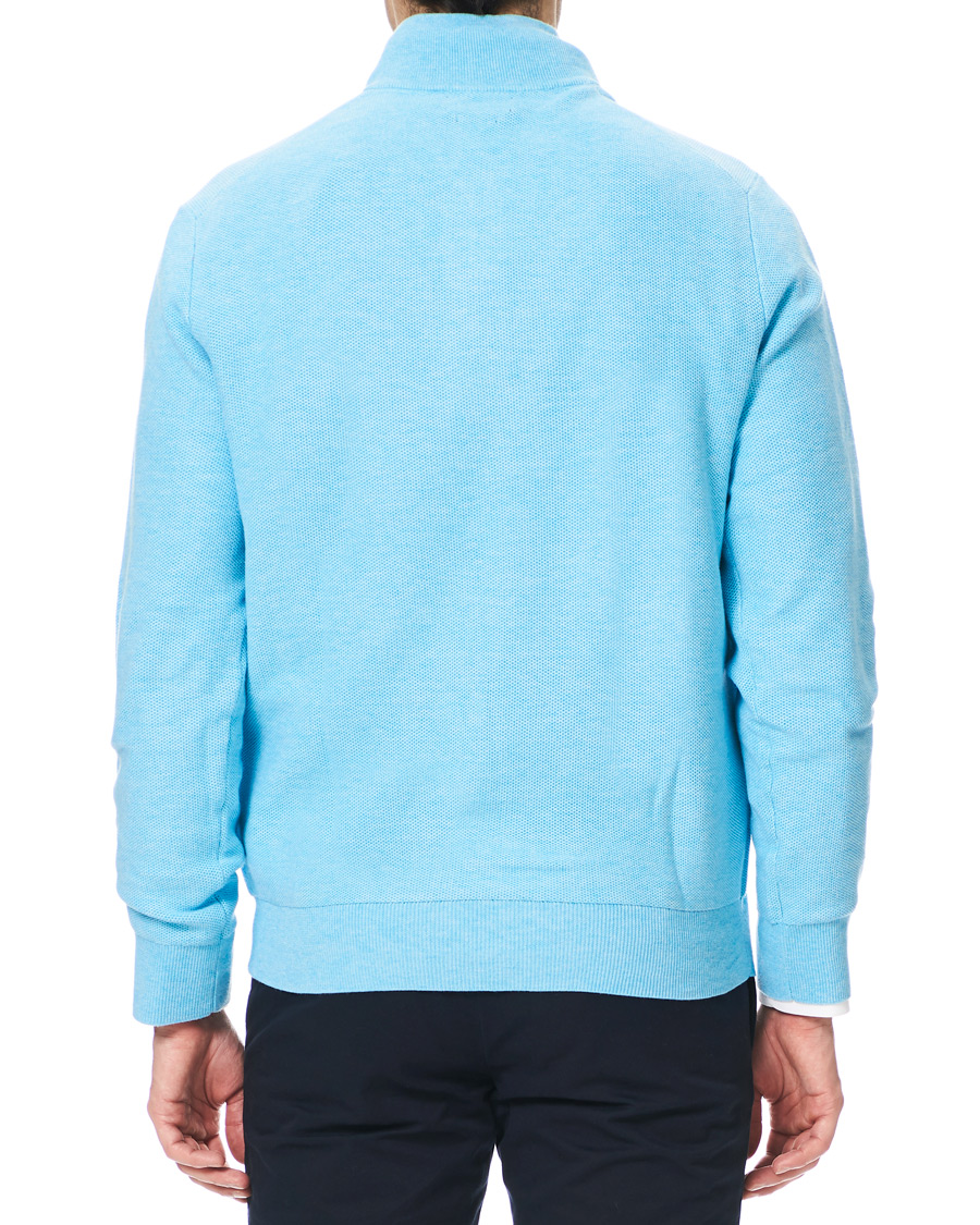 Heren | Truien | Polo Ralph Lauren | Texture Half Zip Light Blue Heather