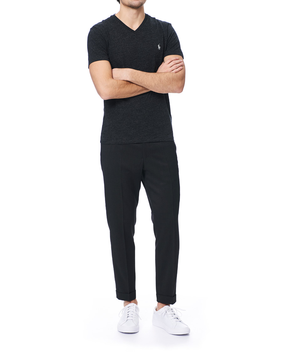 Homme | T-shirts | Polo Ralph Lauren | V-Neck Tee Black Marl Heather