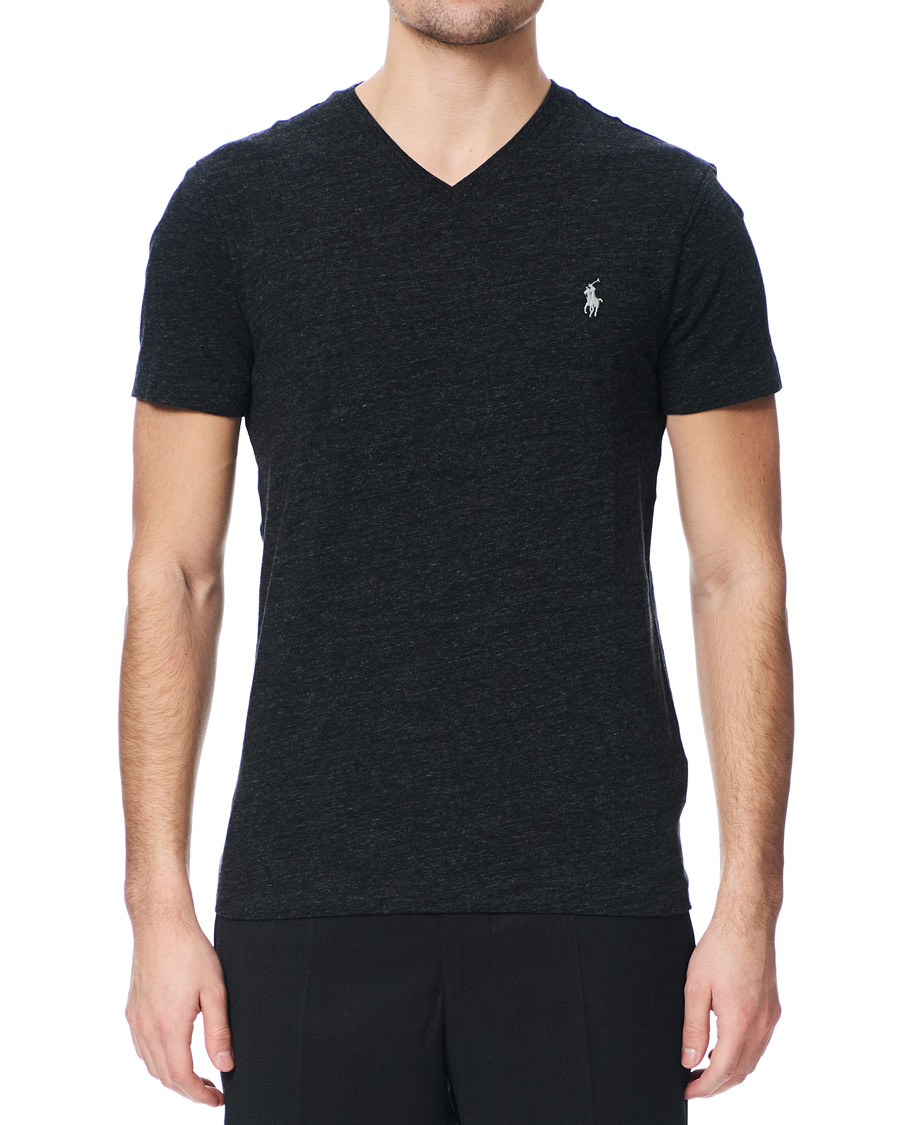 Homme | T-shirts | Polo Ralph Lauren | V-Neck Tee Black Marl Heather