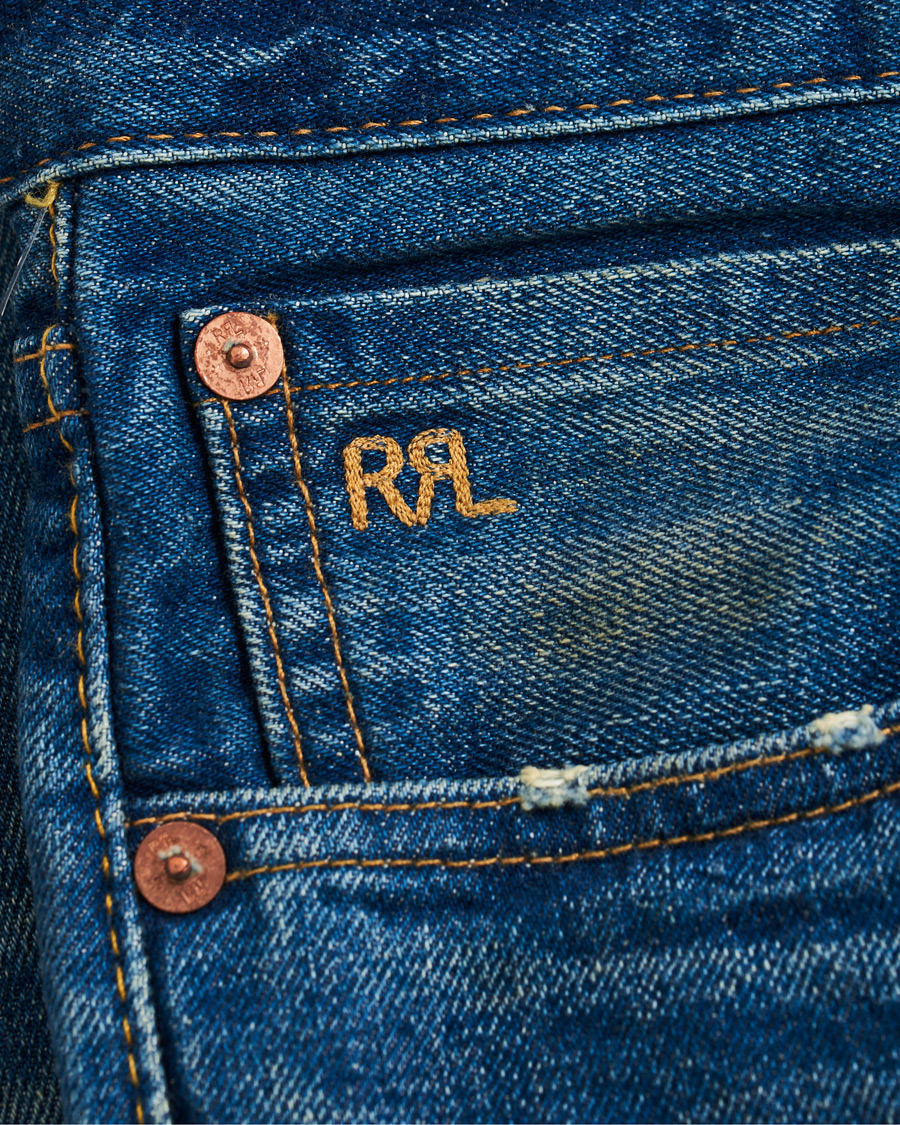 Heren | Jeans | RRL | Slim Narrow Selvedge Jeans Grandfalls Wash