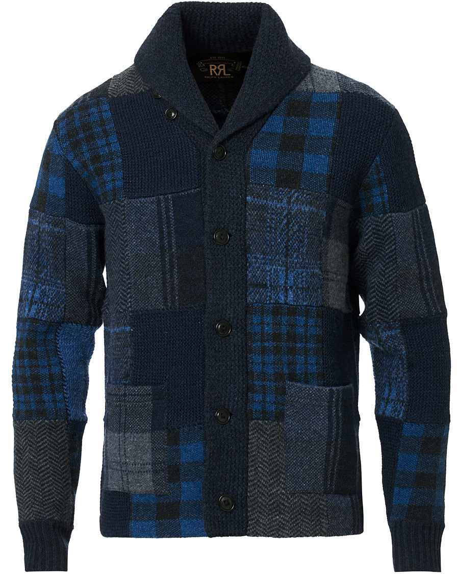 Homme | Pulls Et Tricots | RRL | Hand Stitched Shawl Collar Cardigan Indigo