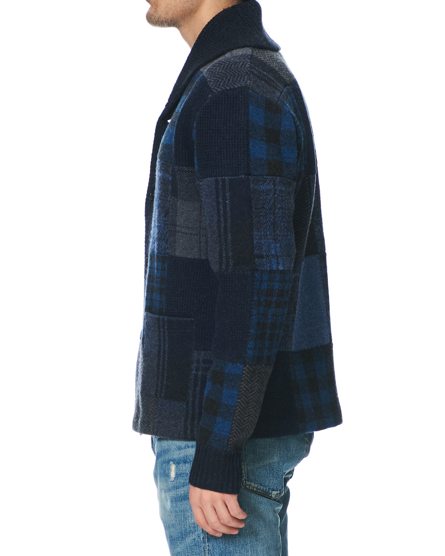 Homme | Pulls Et Tricots | RRL | Hand Stitched Shawl Collar Cardigan Indigo