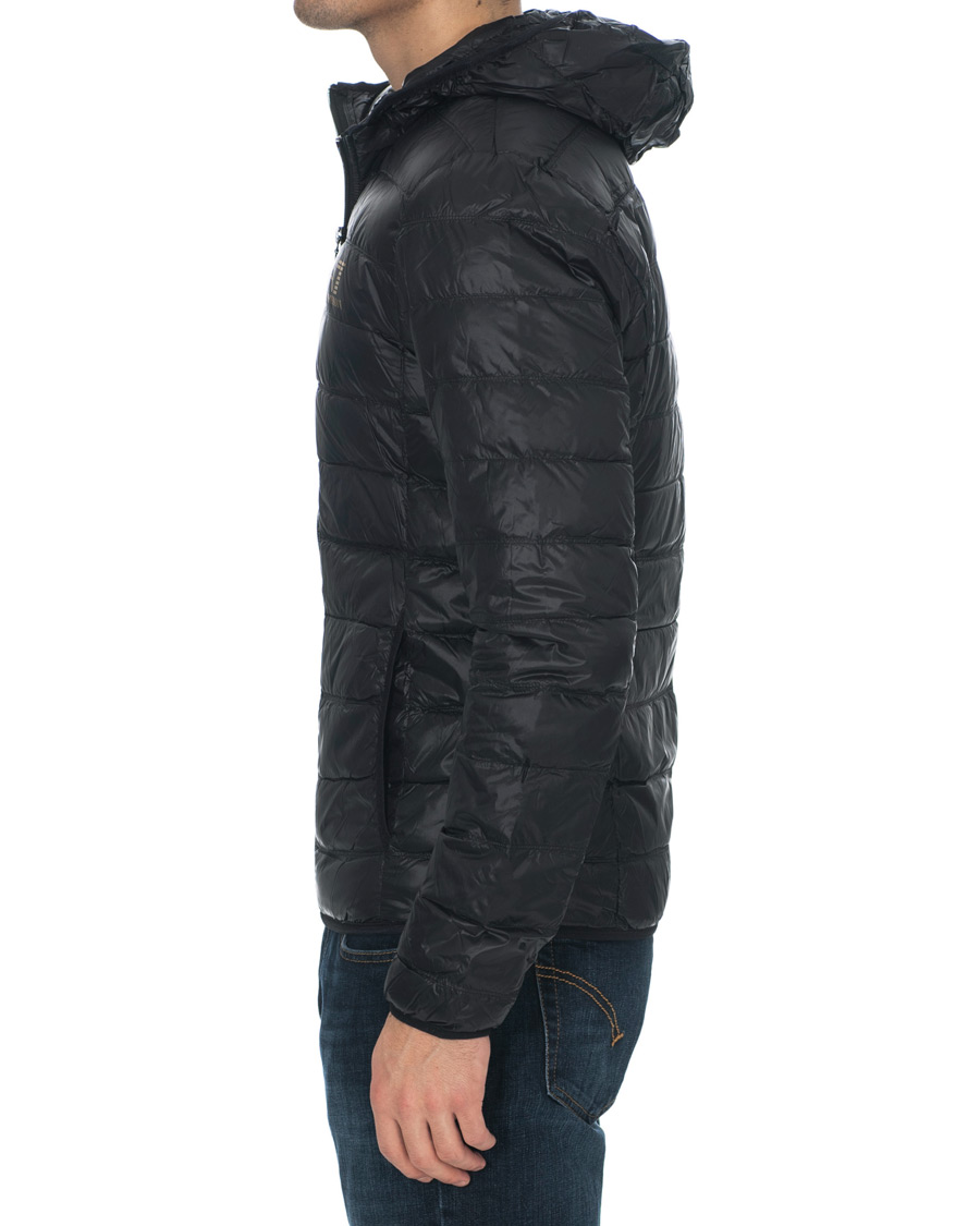 Homme | Manteaux Et Vestes | EA7 | Train Core Light Down Hoodie Jacket Black/Gold