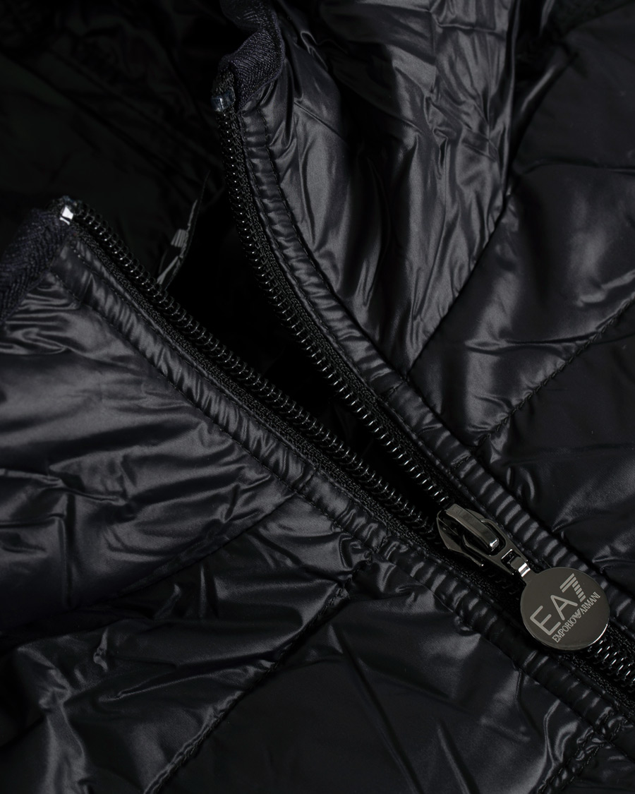 Homme | Manteaux Et Vestes | EA7 | Train Core Light Down Hoodie Jacket Black/Gold