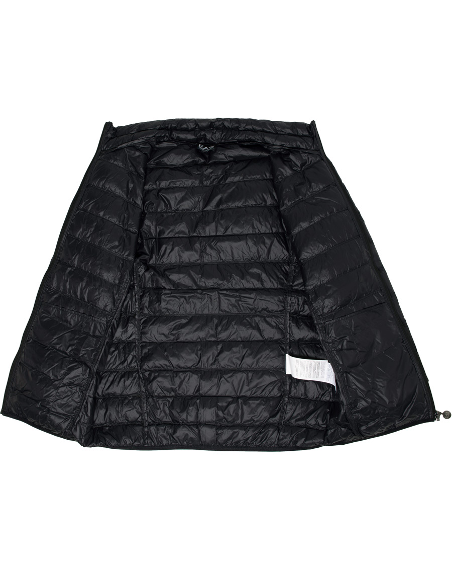 Homme | Manteaux Et Vestes | EA7 | Train Core Light Down Hoodie Jacket Black/Gold