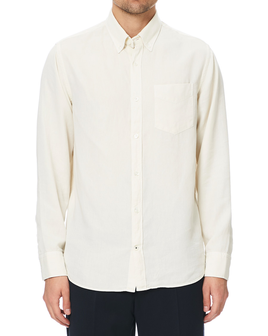 Homme | Chemises | NN07 | Levon Lyocell/Linen Button Down Shirt Vanilla