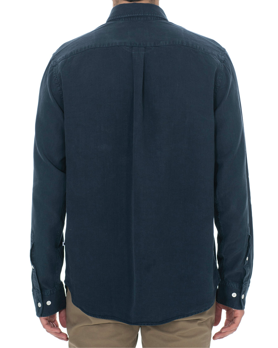 Homme | Chemises | NN07 | Levon Lyocell/Linen Button Down Shirt Navy Blue
