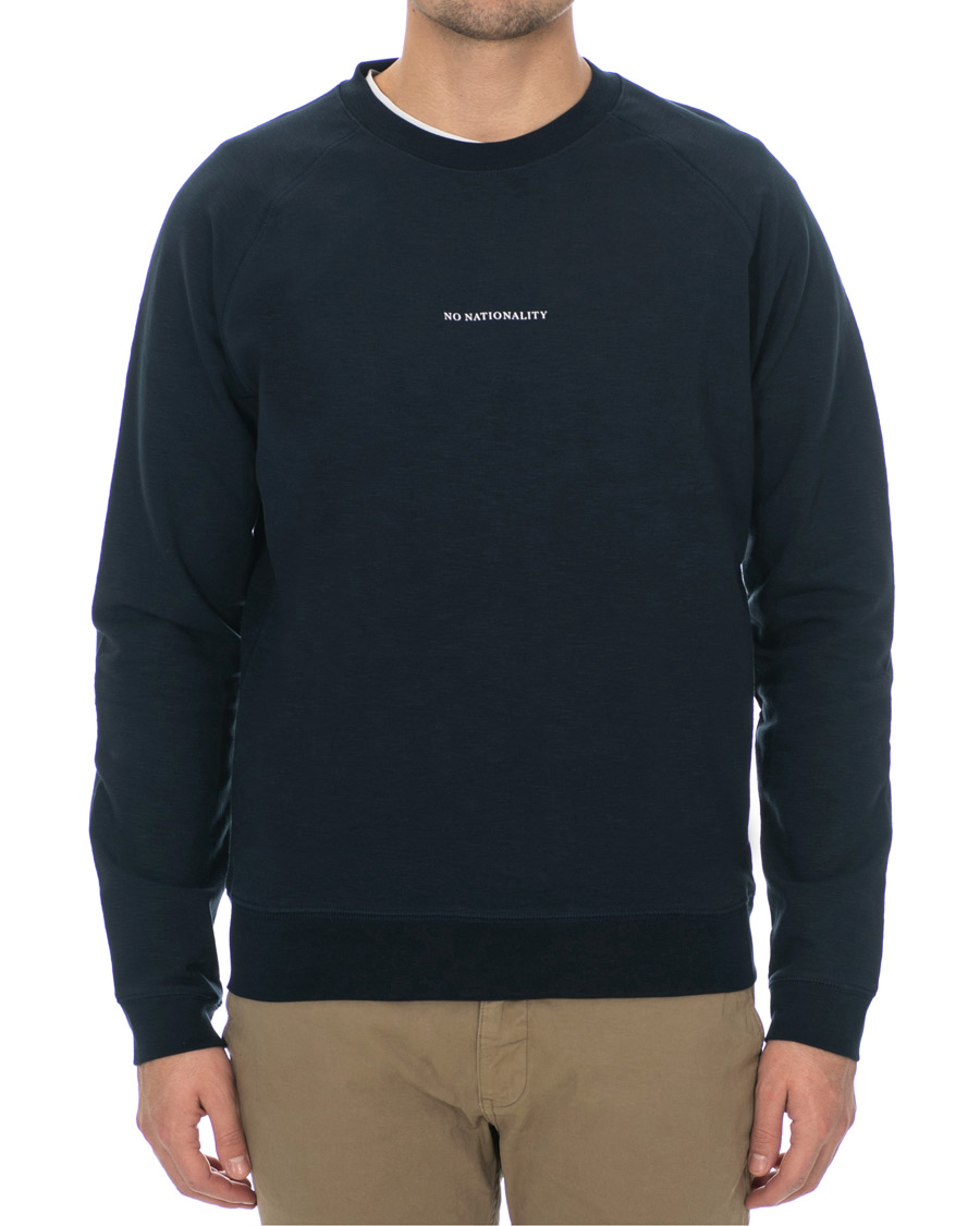 Homme | Pulls Et Tricots | NN07 | Robin Logo Crew Neck Sweatshirt Navy