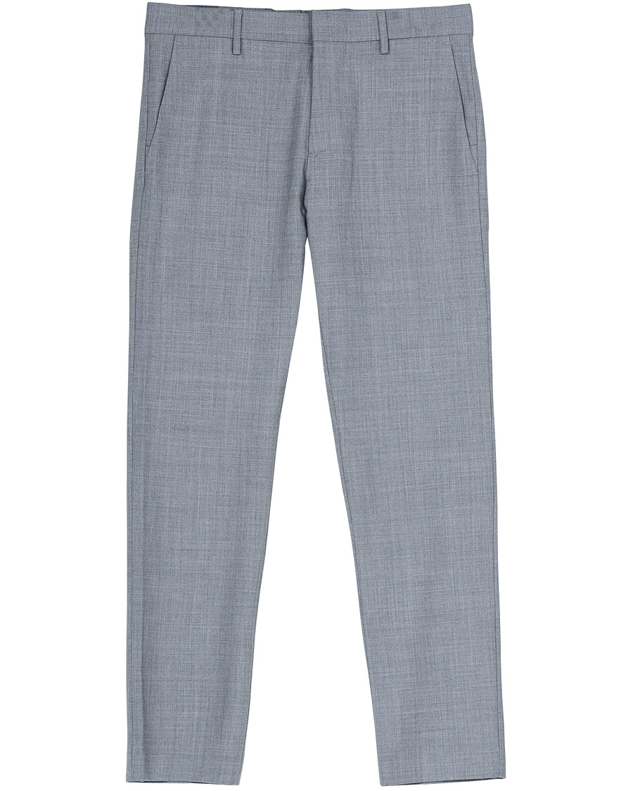 Heren | Broeken | NN07 | Theo Wool Trousers Grey Melange