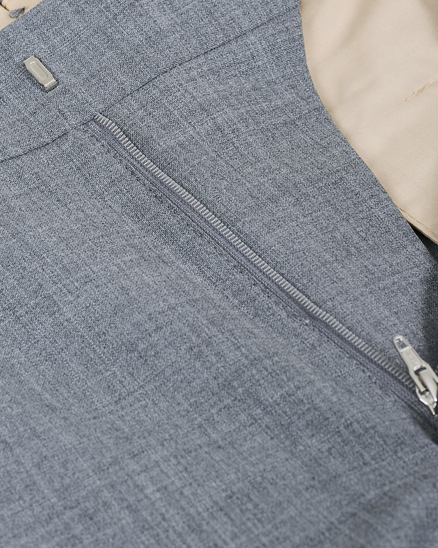 Heren | Broeken | NN07 | Theo Wool Trousers Grey Melange