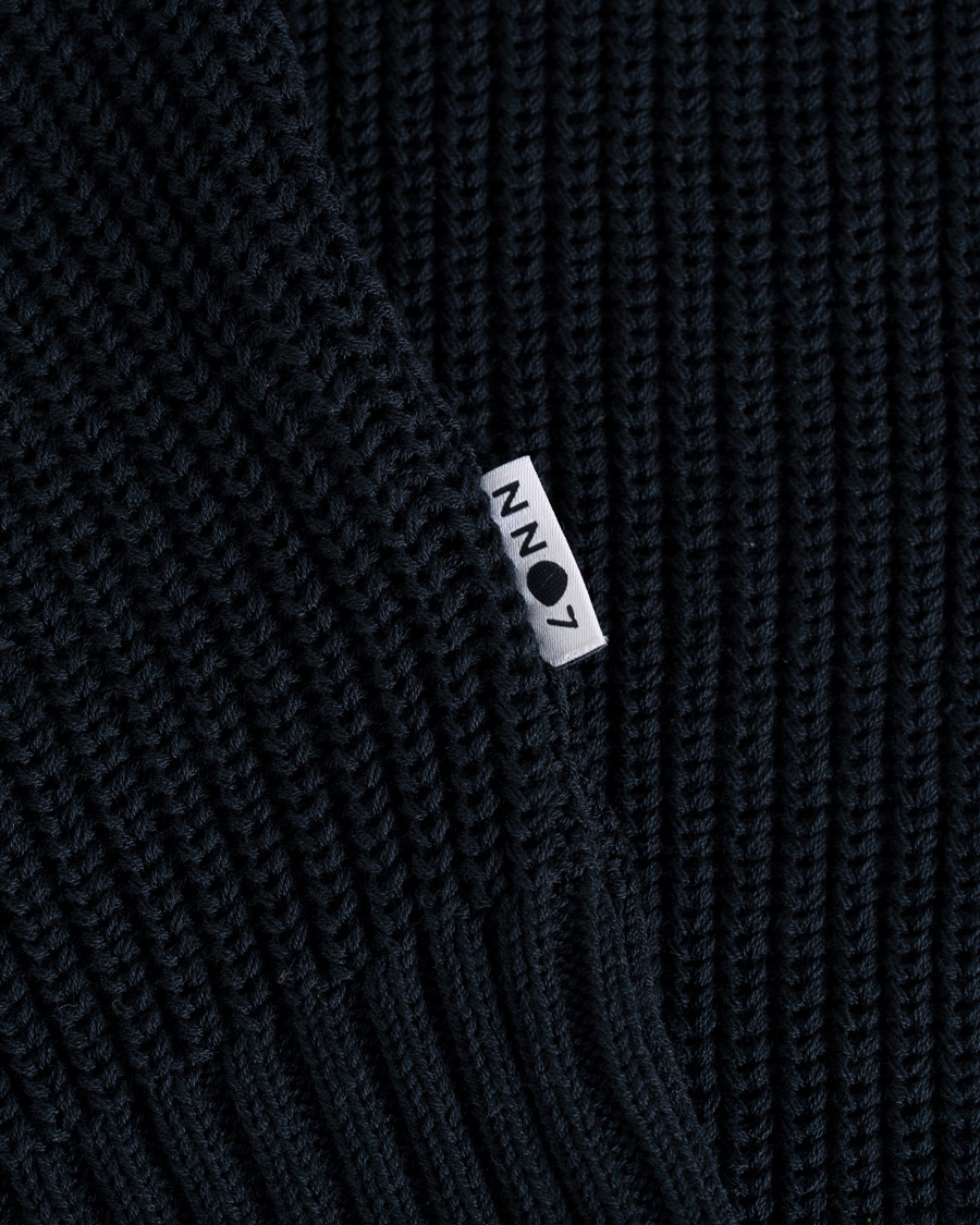 Homme | Pulls Et Tricots | NN07 | Knut Cotton Ribbed Crew Neck Navy