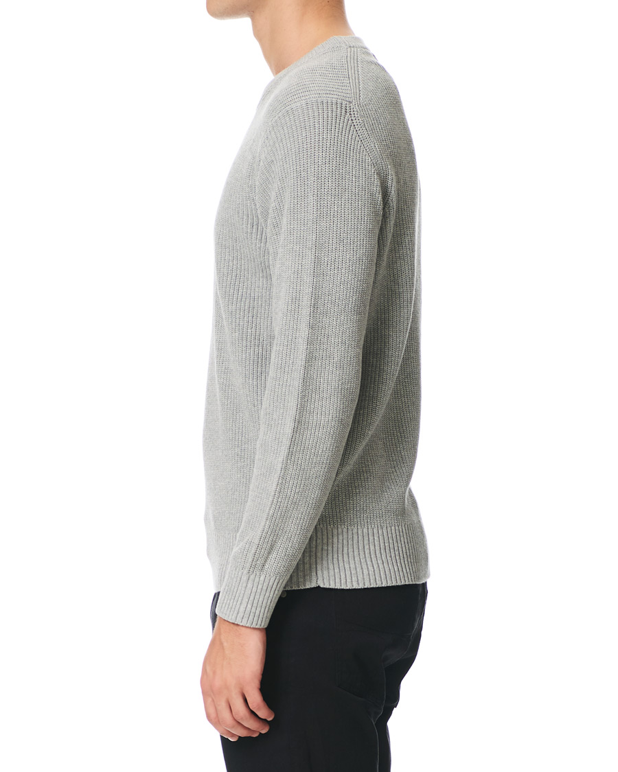 Homme | Pulls Et Tricots | NN07 | Knut Cotton Ribbed Crew Neck Medium Grey