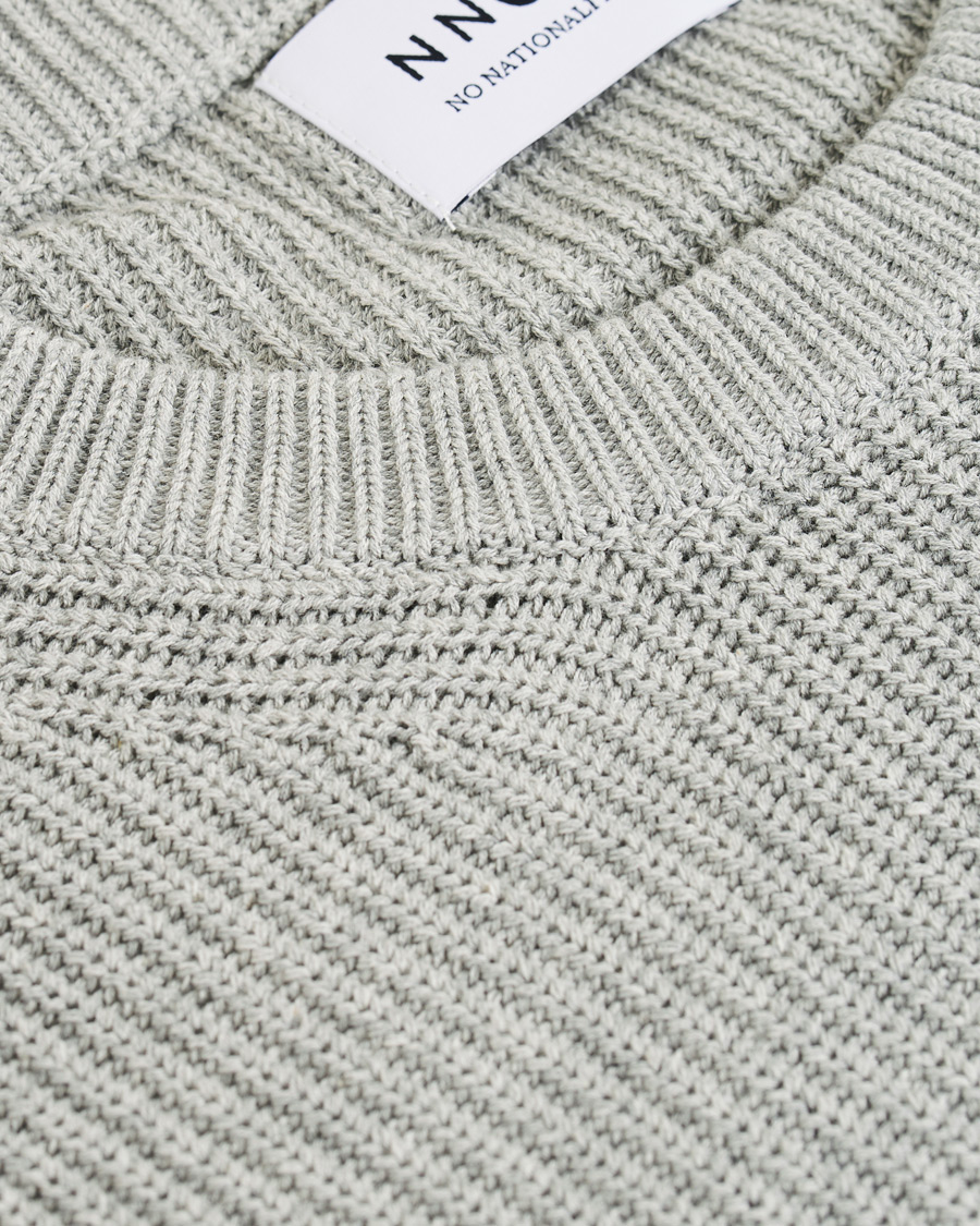 Homme | Pulls Et Tricots | NN07 | Knut Cotton Ribbed Crew Neck Medium Grey