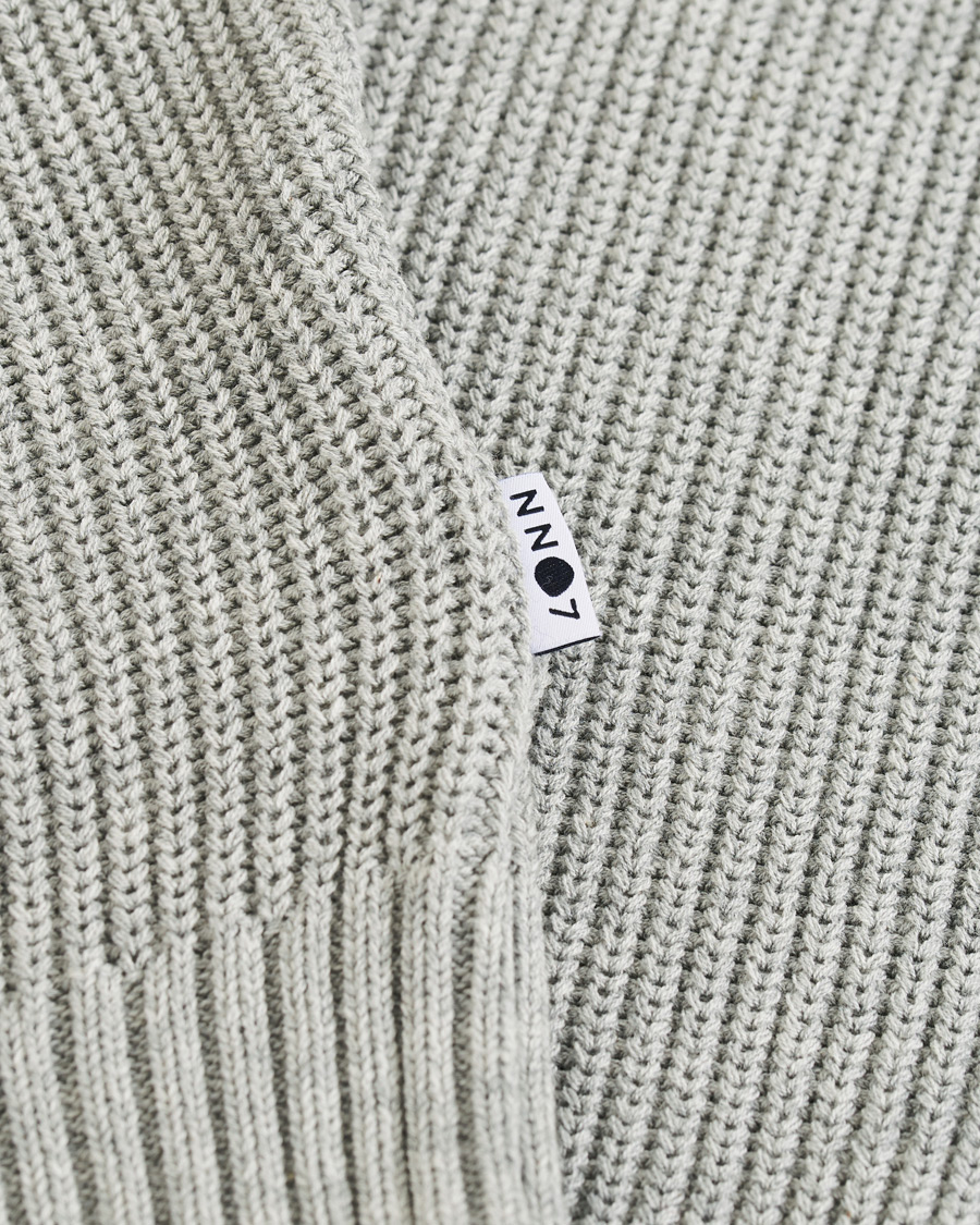 Homme | Pulls Et Tricots | NN07 | Knut Cotton Ribbed Crew Neck Medium Grey