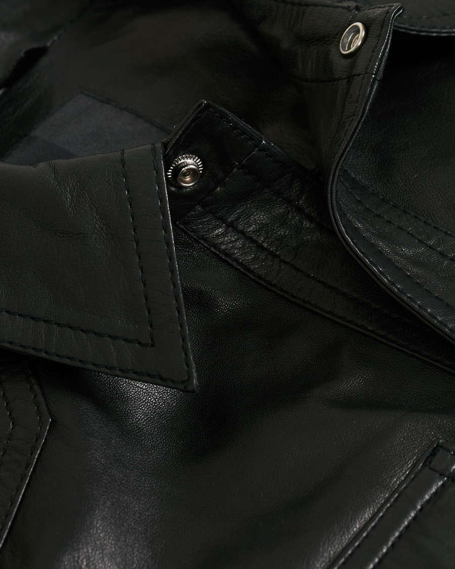 Homme | Manteaux Et Vestes | J.Lindeberg | Matt Leather Jacket Black