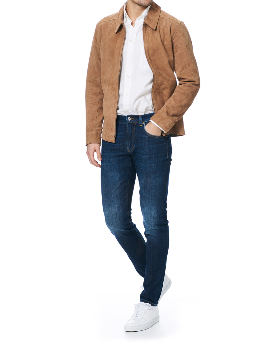 Homme | Manteaux Et Vestes | J.Lindeberg | Jonah Zip Suede Jacket Flat Brown
