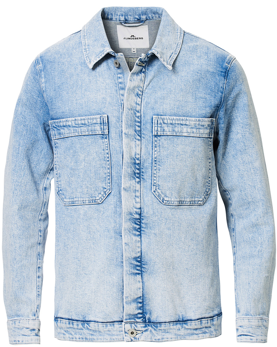 Heren | Jassen | J.Lindeberg | Cam Epic Denim Jacket Light Wash