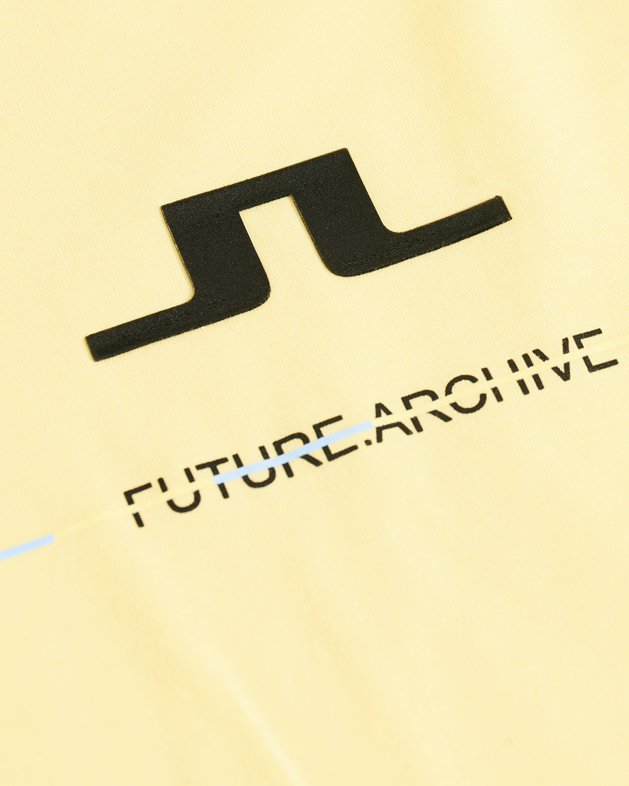 Homme | T-shirts | J.Lindeberg | Dale Distinct Future Archive Crew Neck Tee Yellow