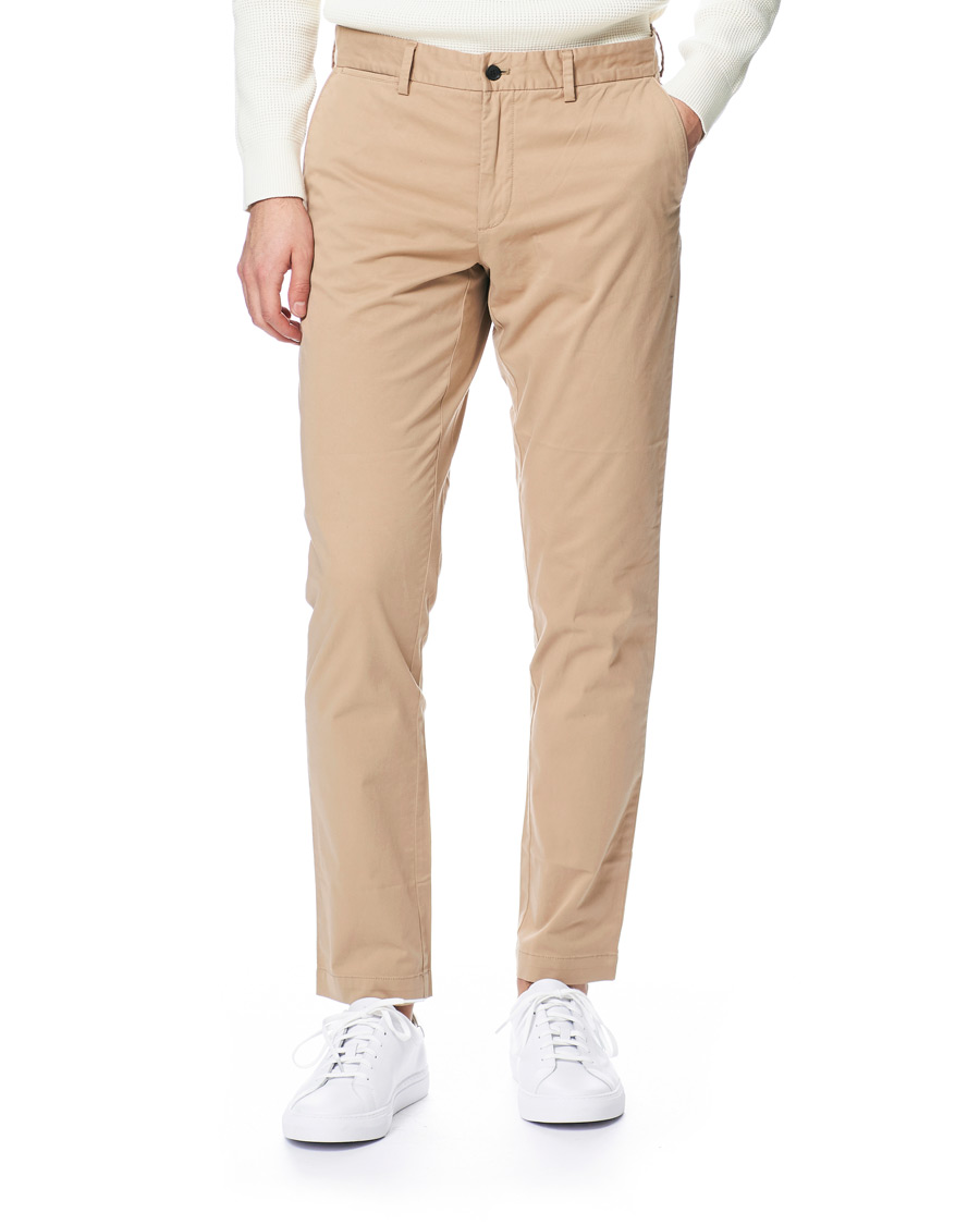 Homme | Pantalons | J.Lindeberg | Chaze Super Satin Stretch Chinos Beige