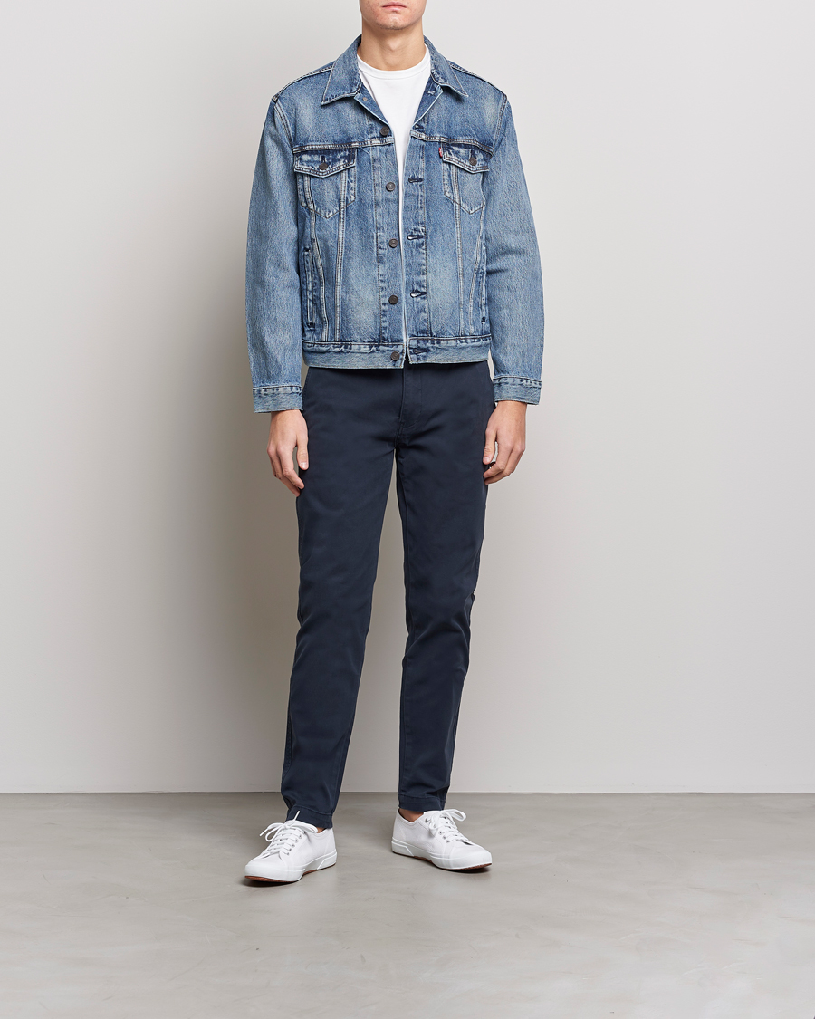 Heren | Broeken | Levi's | Garment Dyed Stretch Chino Baltic Navy