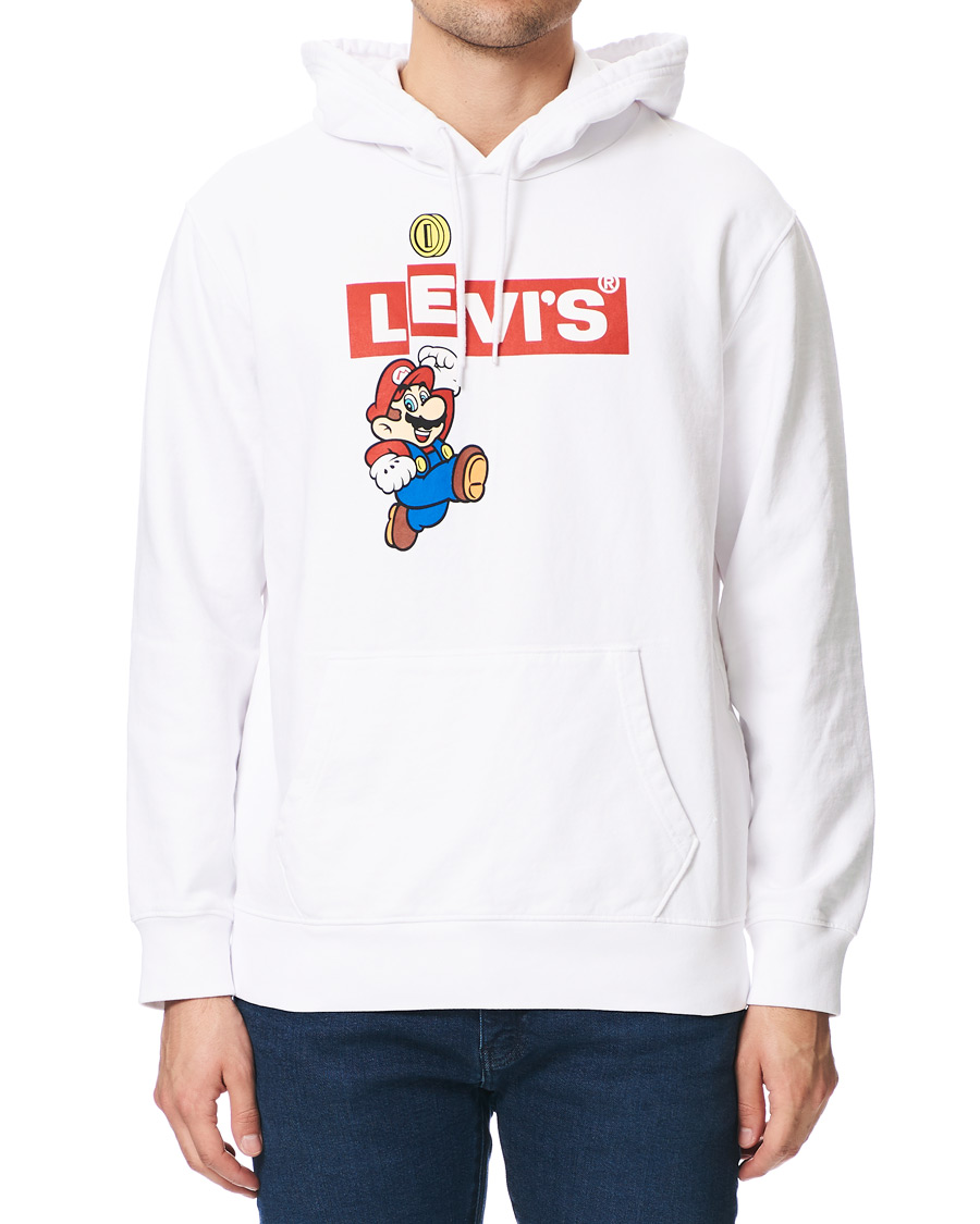 Heren | Truien | Levi's | Super Mario Boxtab Bing Hoodie White