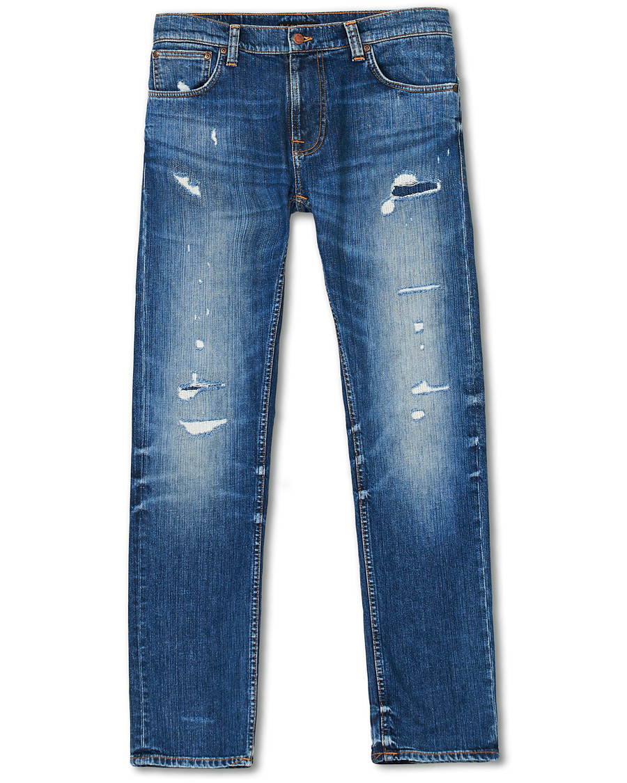 Homme | Jeans | Nudie Jeans | Thin Finn Organic Jeans Worn In Ecru
