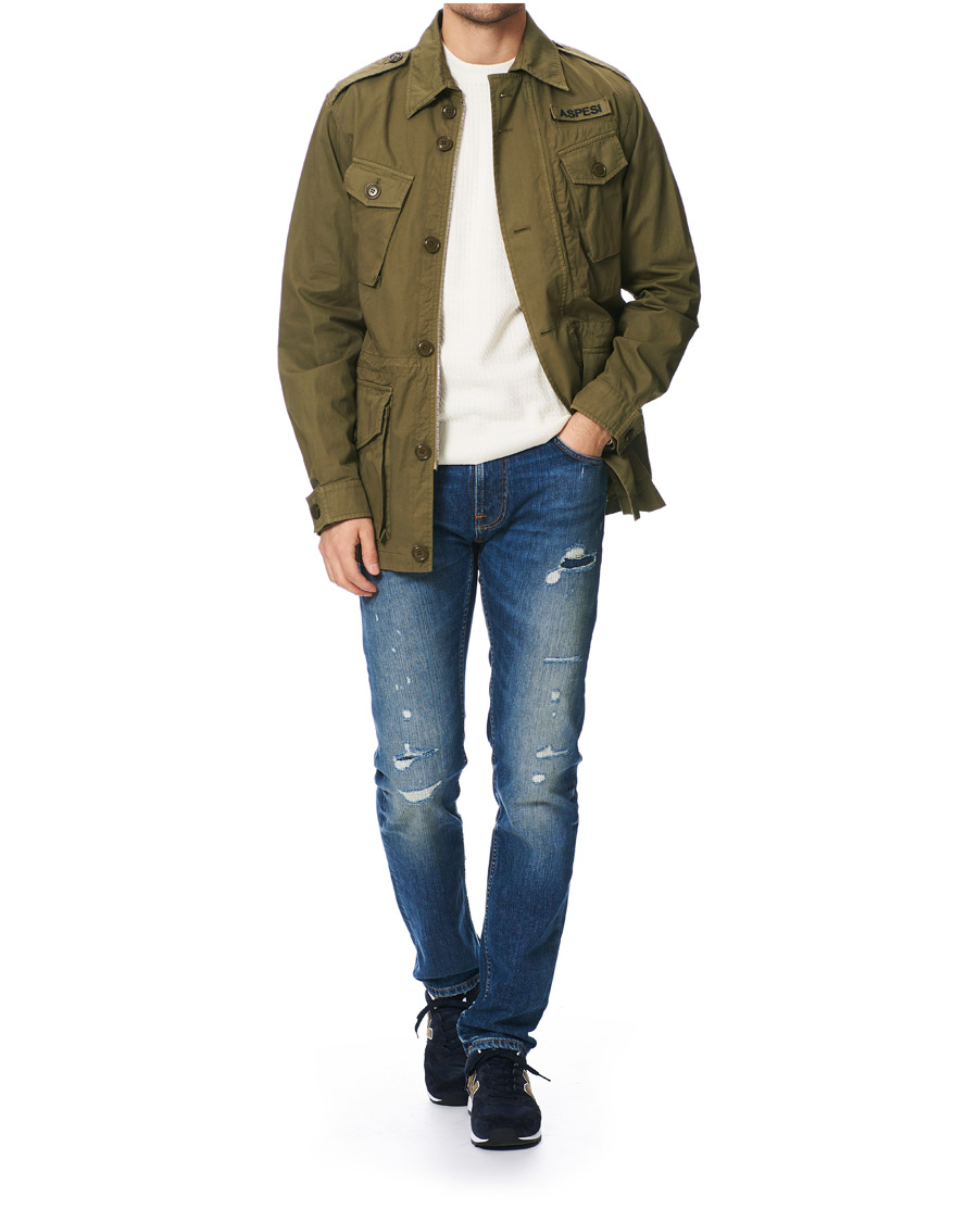 Homme | Jeans | Nudie Jeans | Thin Finn Organic Jeans Worn In Ecru